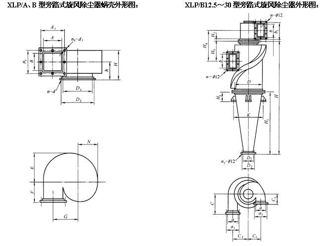 XLP/A型旋風除塵器