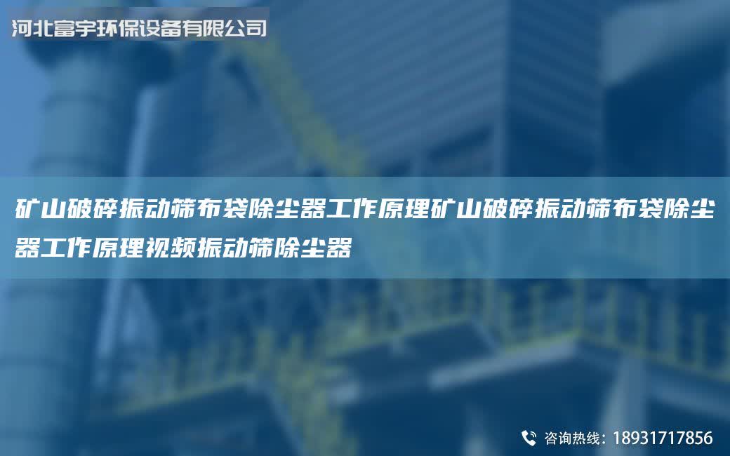 礦山破碎振動篩布袋除塵器工作原理礦山破碎振動篩布袋除塵器工作原理視頻振動篩除塵器