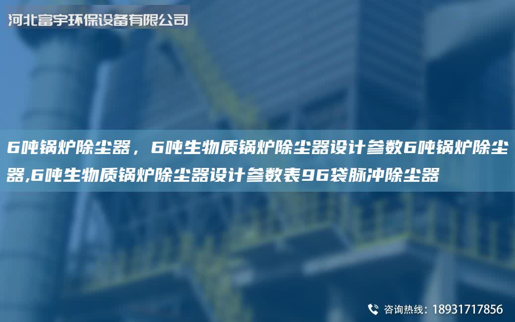 6噸鍋爐除塵器，6噸生物質鍋爐除塵器設計參數6噸鍋爐除塵器,6噸生物質鍋爐除塵器設計參數表96袋脈沖除塵器