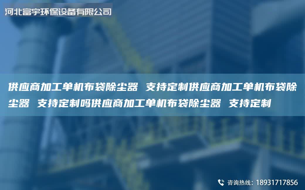 供應商加工單機布袋除塵器 支持定制供應商加工單機布袋除塵器 支持定制嗎供應商加工單機布袋除塵器 支持定制