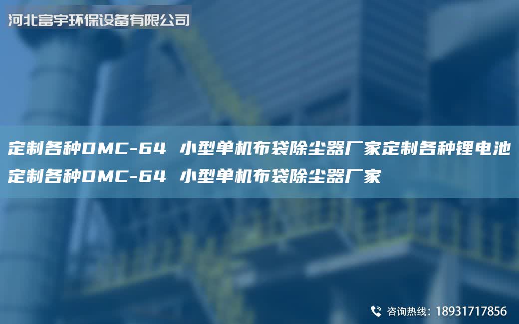 定制各種DMC-64 小型單機布袋除塵器廠家定制各種鋰電池定制各種DMC-64 小型單機布袋除塵器廠家