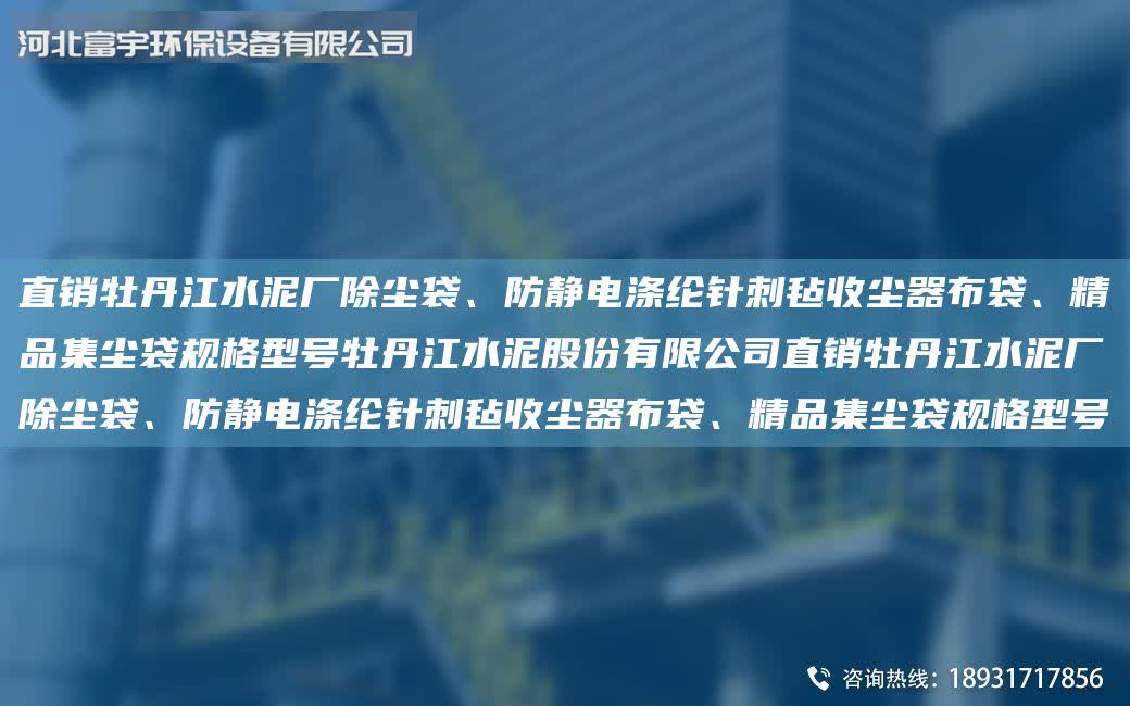 直銷牡丹江水泥廠除塵袋、防靜電滌綸針刺氈收塵器布袋、精品集塵袋規格型號牡丹江水泥股份有限公司直銷牡丹江水泥廠除塵袋、防靜電滌綸針刺氈收塵器布袋、精品集塵袋規格型號
