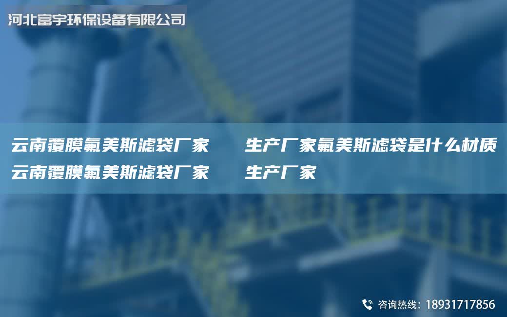 云南覆膜氟美斯濾袋廠家 生產廠家氟美斯濾袋是什么材質云南覆膜氟美斯濾袋廠家 生產廠家