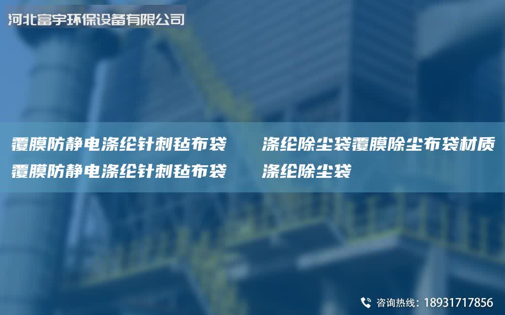 覆膜防靜電滌綸針刺氈布袋   滌綸除塵袋覆膜除塵布袋材質覆膜防靜電滌綸針刺氈布袋   滌綸除塵袋