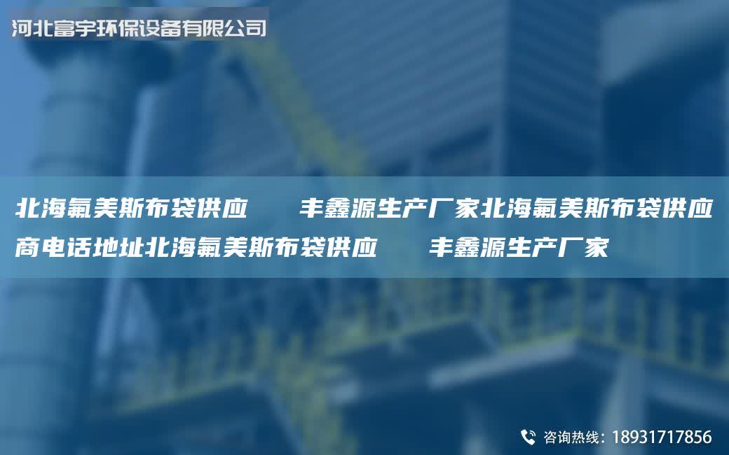 北海氟美斯布袋供應   豐鑫源生產廠家北海氟美斯布袋供應商電話地址北海氟美斯布袋供應   豐鑫源生產廠家