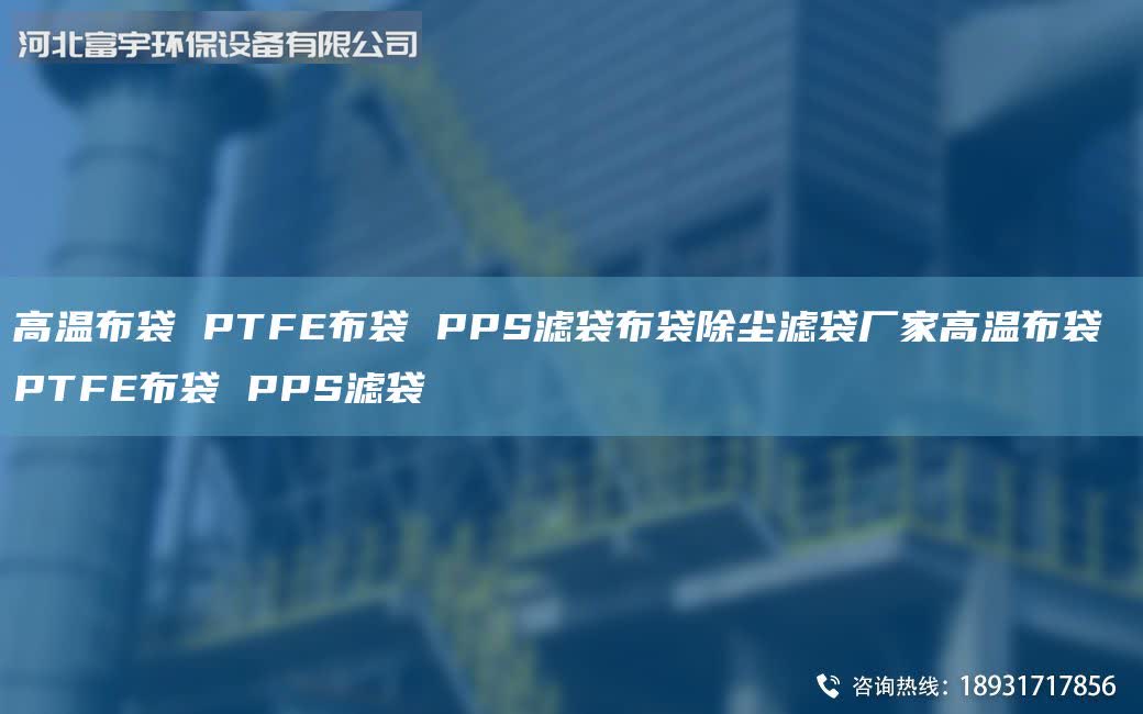高溫布袋 PTFE布袋 PPS濾袋布袋除塵濾袋廠家高溫布袋 PTFE布袋 PPS濾袋