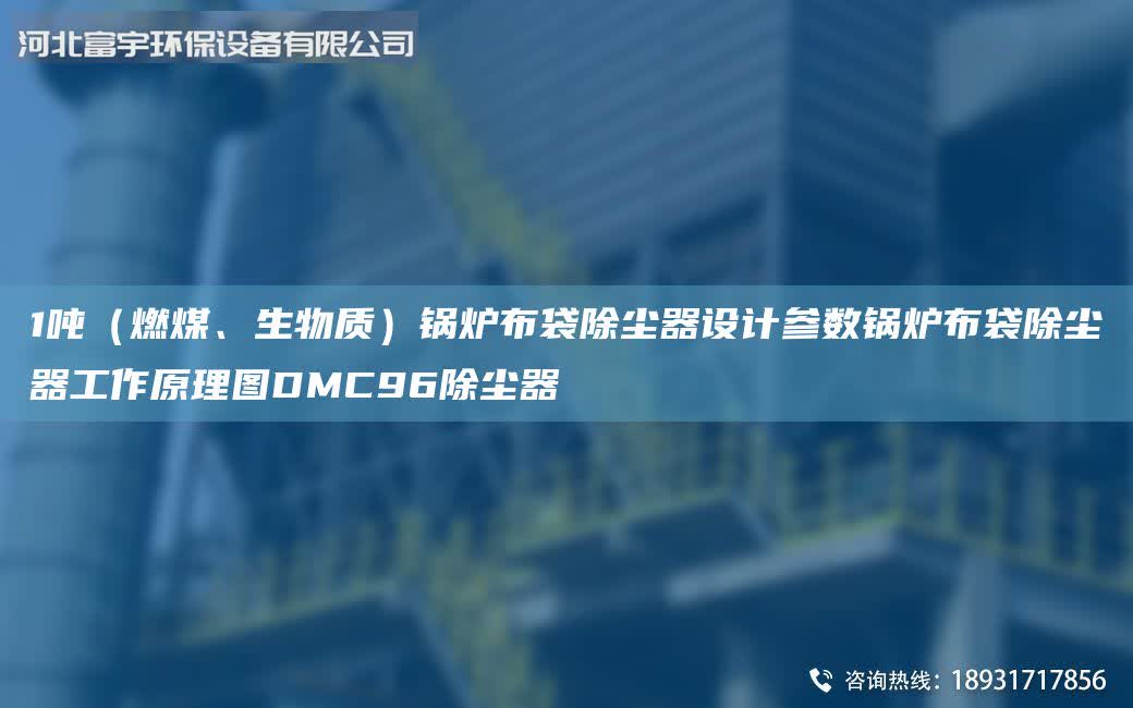 1噸（燃煤、生物質）鍋爐布袋除塵器設計參數鍋爐布袋除塵器工作原理圖DMC96除塵器