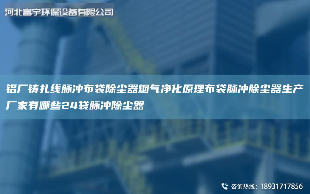 鋁廠鑄扎線脈沖布袋除塵器煙氣凈化原理布袋脈沖除塵器生產廠家有哪些24袋脈沖除塵器