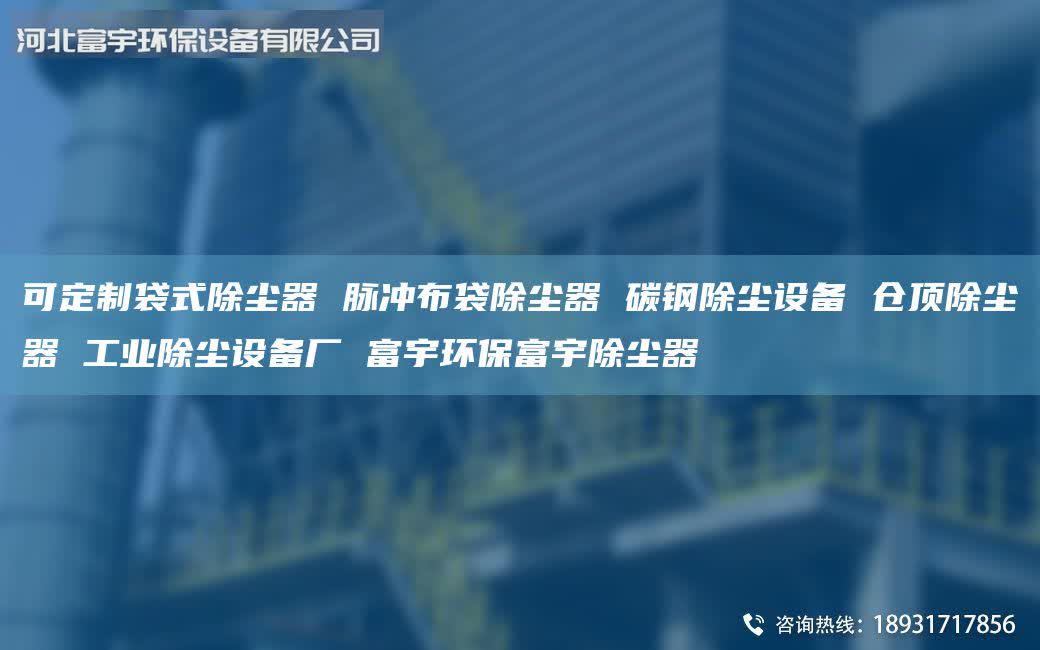 可定制袋式除塵器 脈沖布袋除塵器 碳鋼除塵設(shè)備 倉(cāng)頂除塵器 工業(yè)除塵設(shè)備廠 富宇環(huán)保富宇除塵器