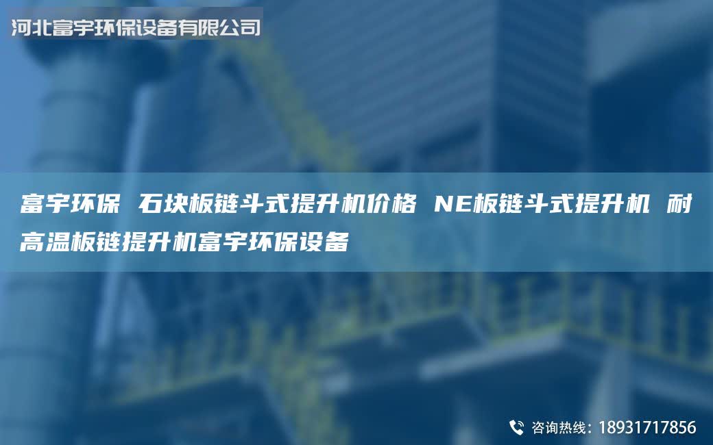 富宇環保 石塊板鏈斗式提升機價格 NE板鏈斗式提升機 耐高溫板鏈提升機富宇環保設備