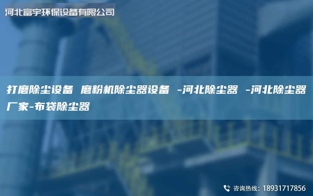 打磨除塵設(shè)備 磨粉機(jī)除塵器設(shè)備 -河北除塵器 -河北除塵器廠家-布袋除塵器